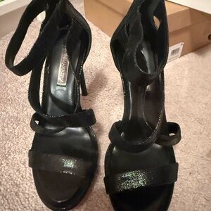 BCBGMaxAzria Black Strappy High Heel Sandals
